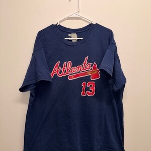 Atlanta Braves Navy Blue Graphic Tee